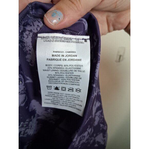 NWT Nike One Dri-Fit Leggings High Waist Athletic Yoga Gym XS Purple FZ3229-509 - Picture 10 of 10